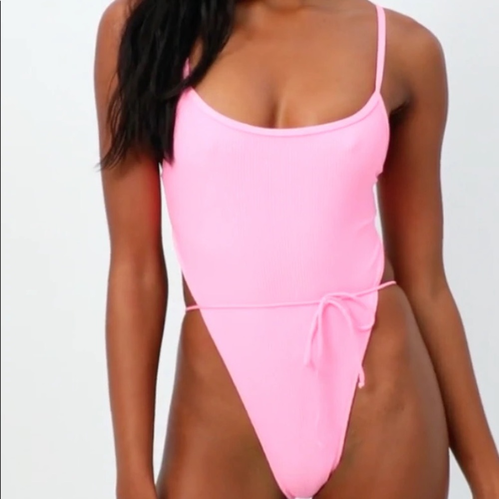 Never worn Croft bubblegum one piece bikini